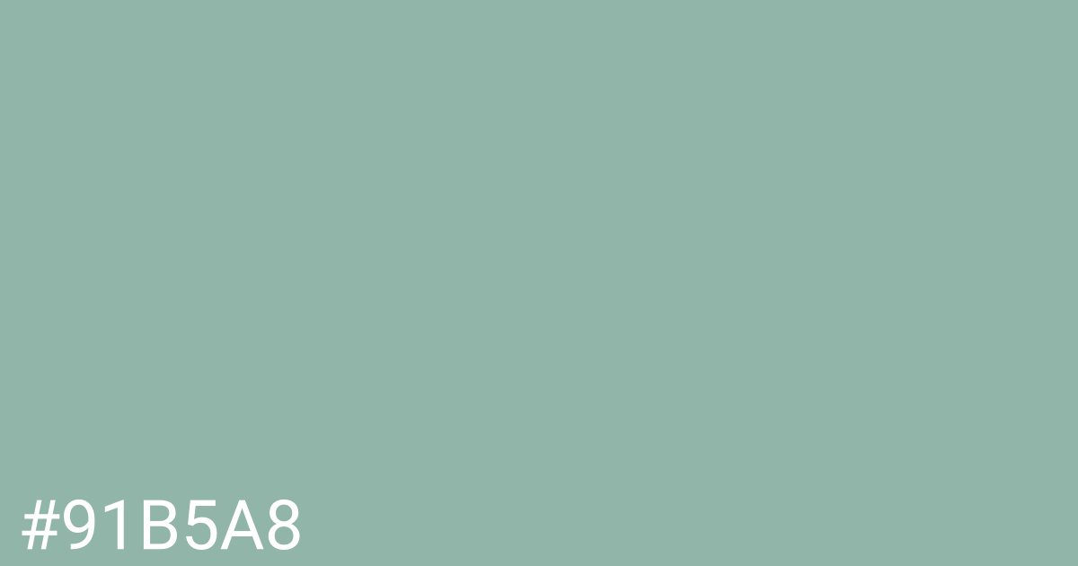 Hex color #91b5a8 graphic