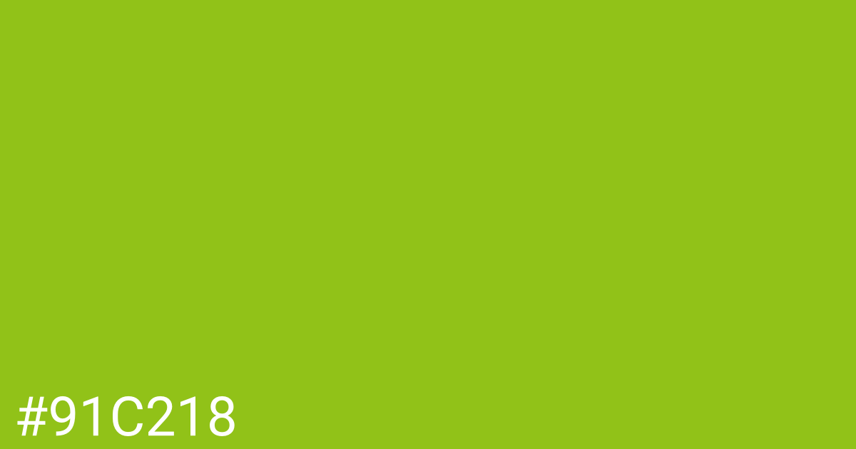 Hex color #91c218 graphic