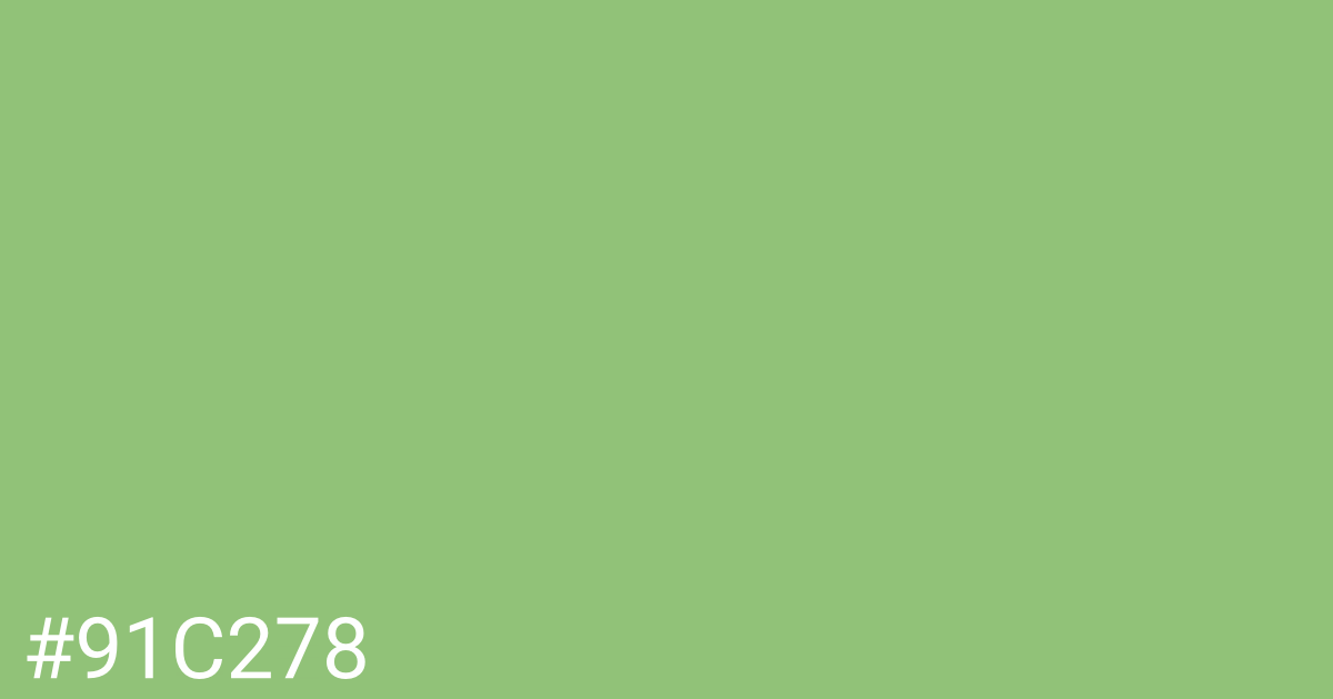 Hex color #91c278 graphic