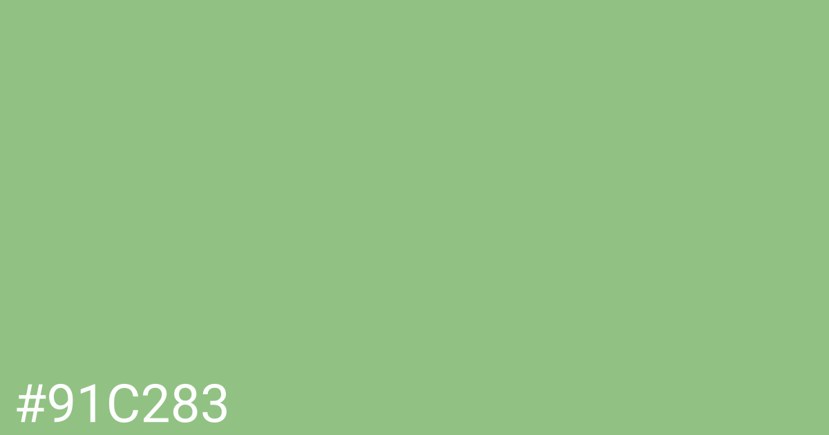 Hex color #91c283 graphic