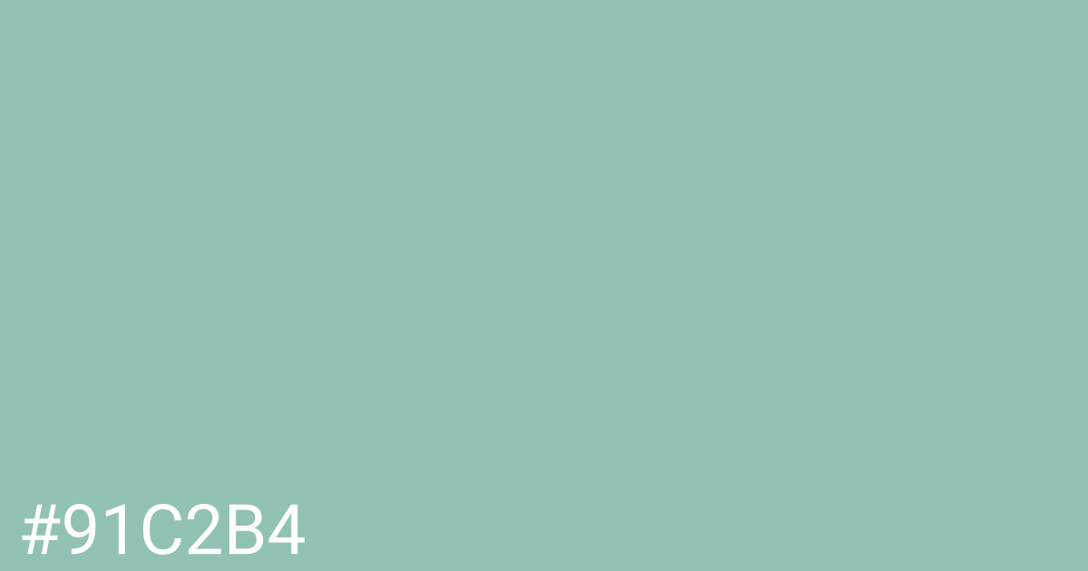 Hex color #91c2b4 graphic