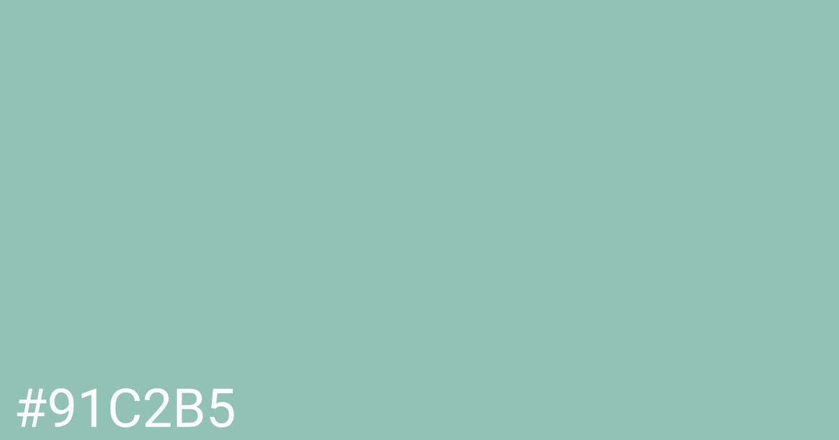 Hex color #91c2b5 graphic