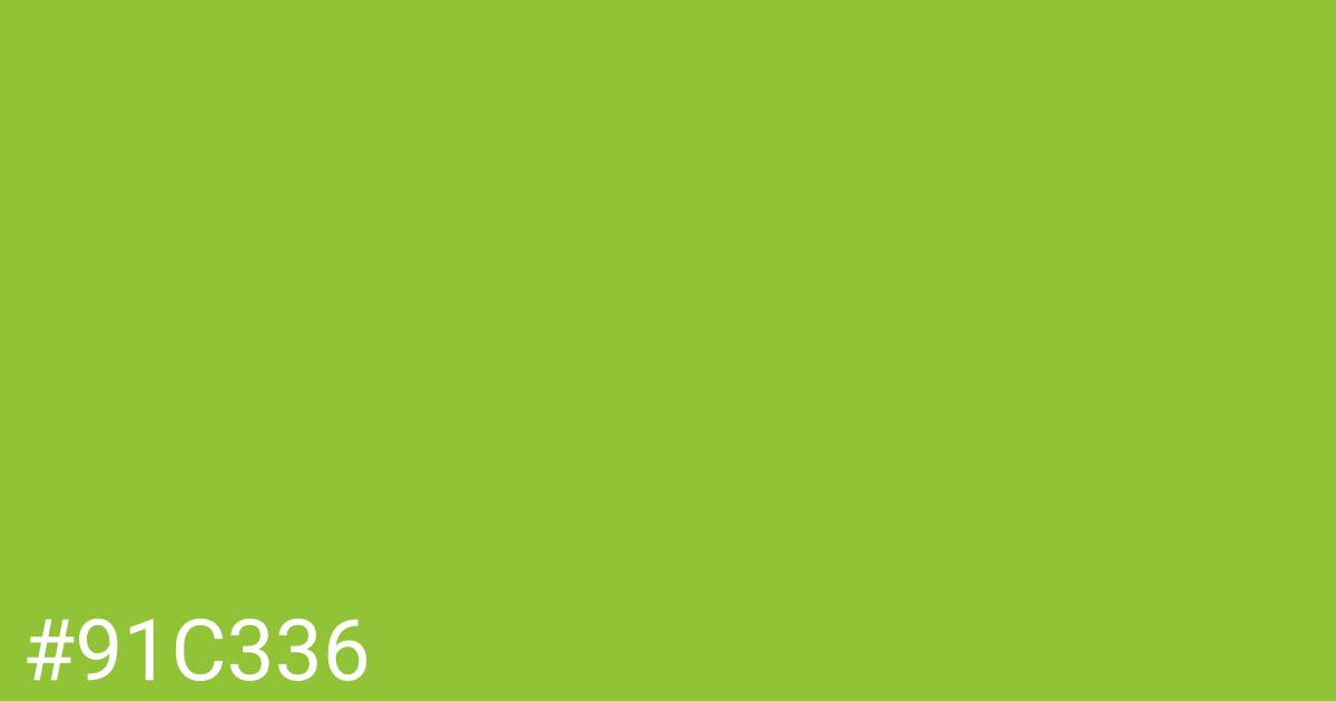 Hex color #91c336 graphic