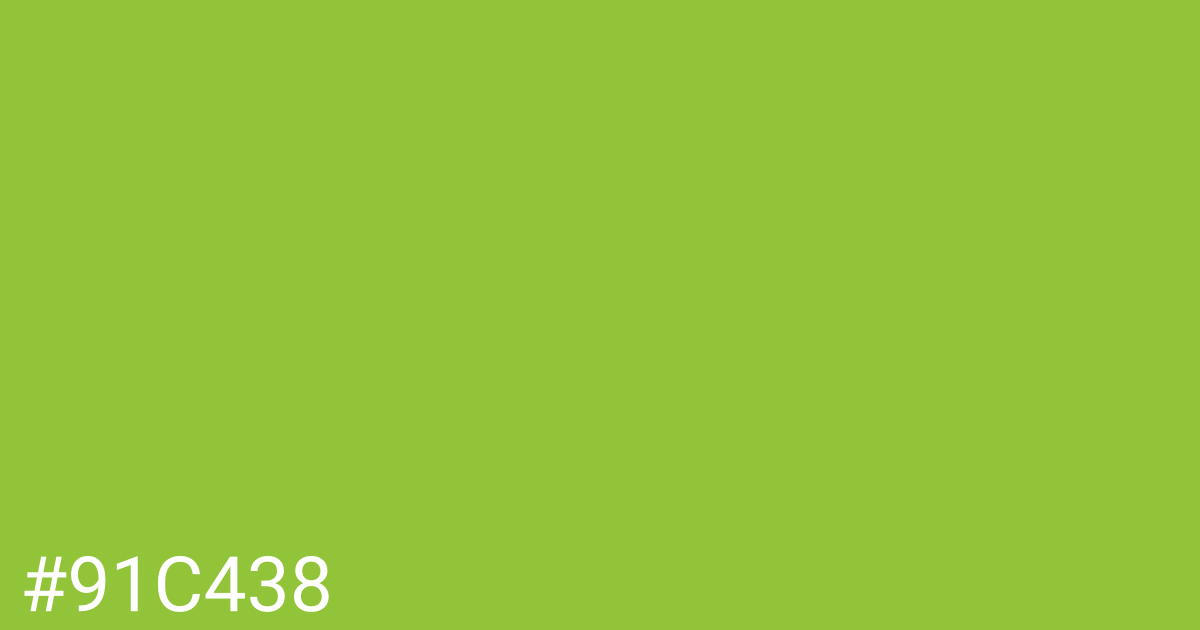 Hex color #91c438 graphic