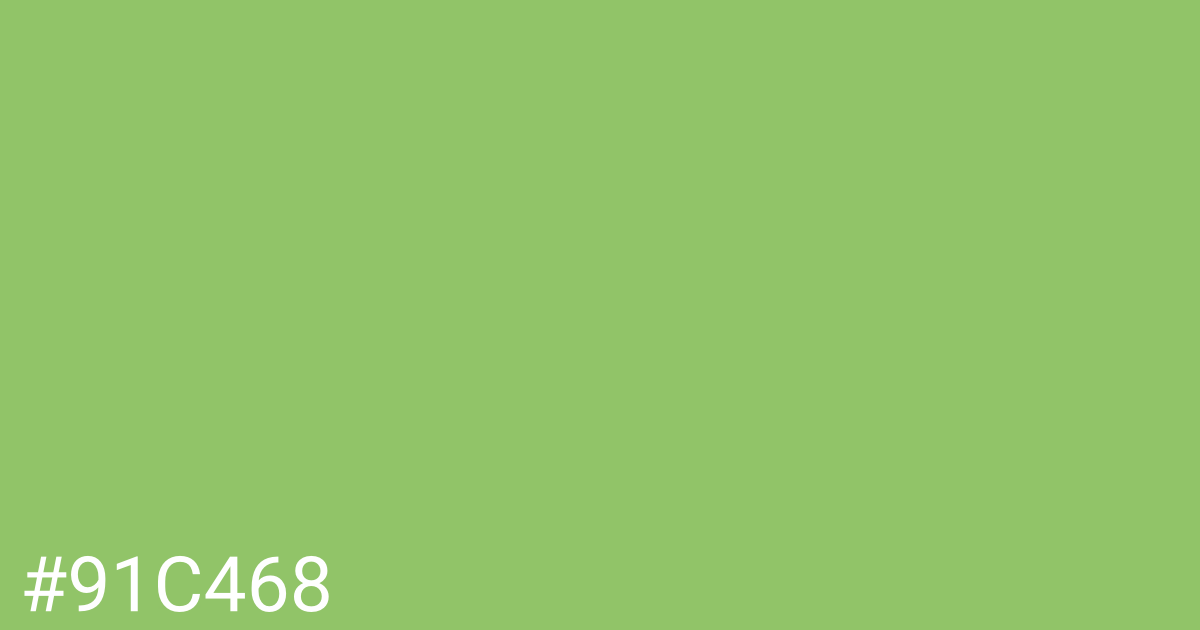 Hex color #91c468 graphic