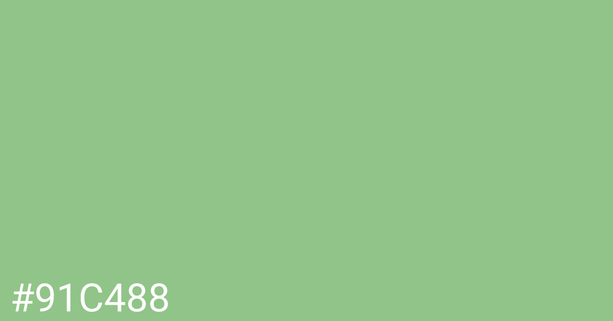 Hex color #91c488 graphic