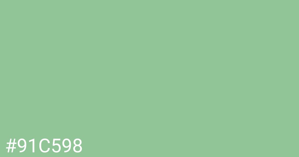 Hex color #91c598 graphic