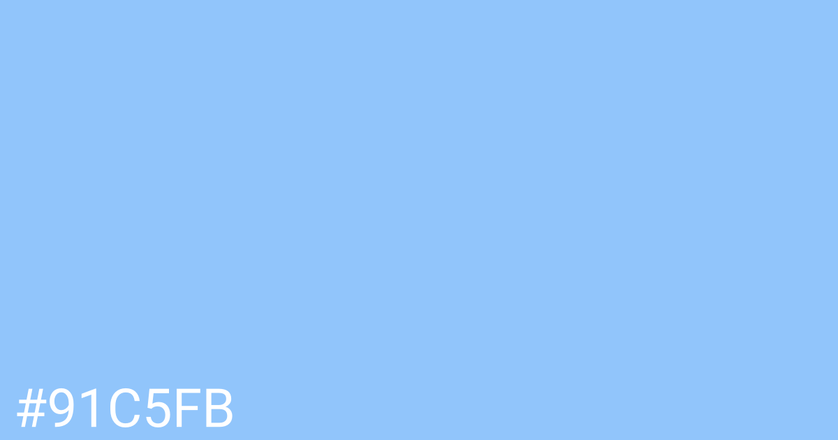 Hex color #91c5fb graphic