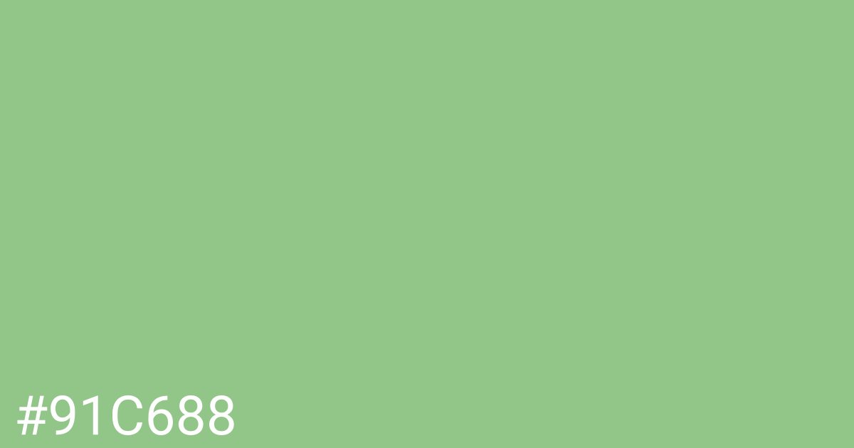 Hex color #91c688 graphic