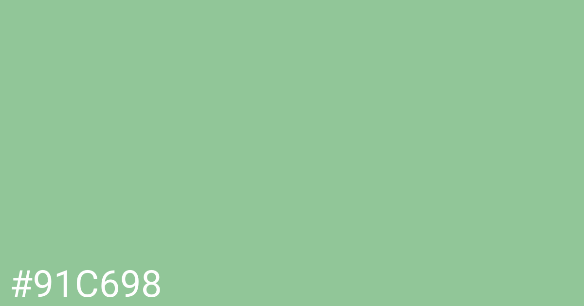 Hex color #91c698 graphic