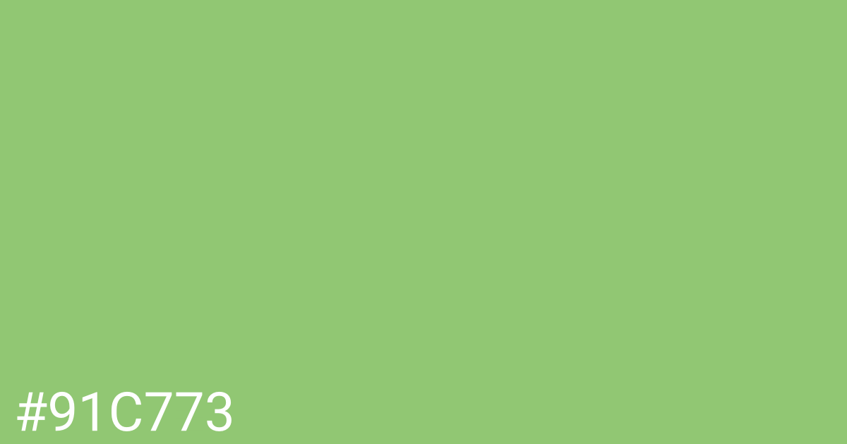 Hex color #91c773 graphic