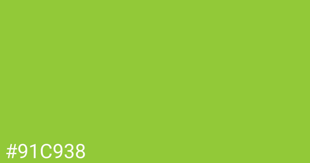 Hex color #91c938 graphic