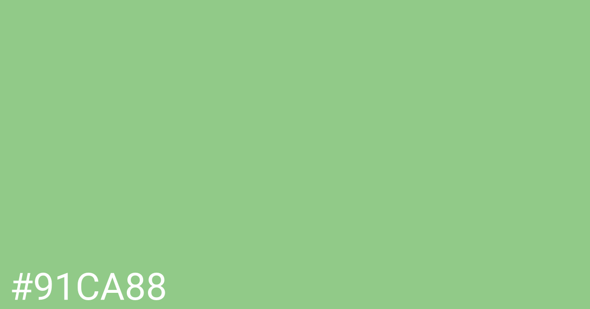 Hex color #91ca88 graphic