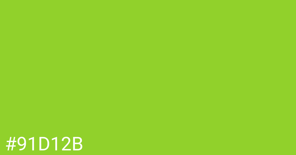 Hex color #91d12b graphic