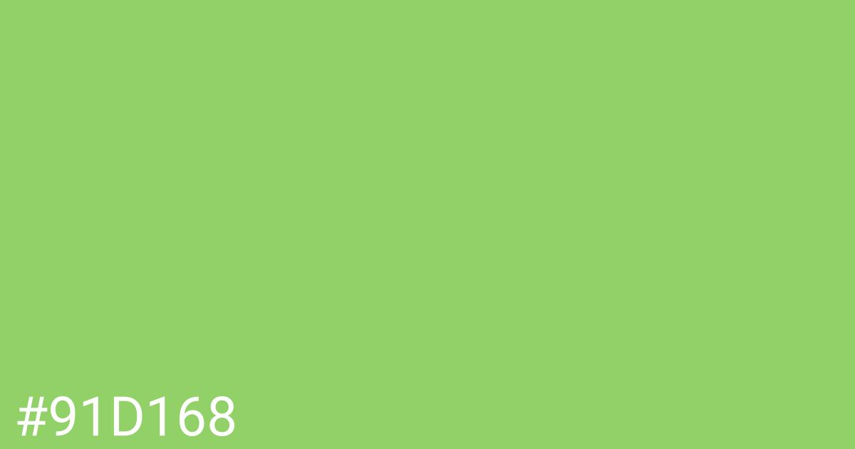 Hex color #91d168 graphic