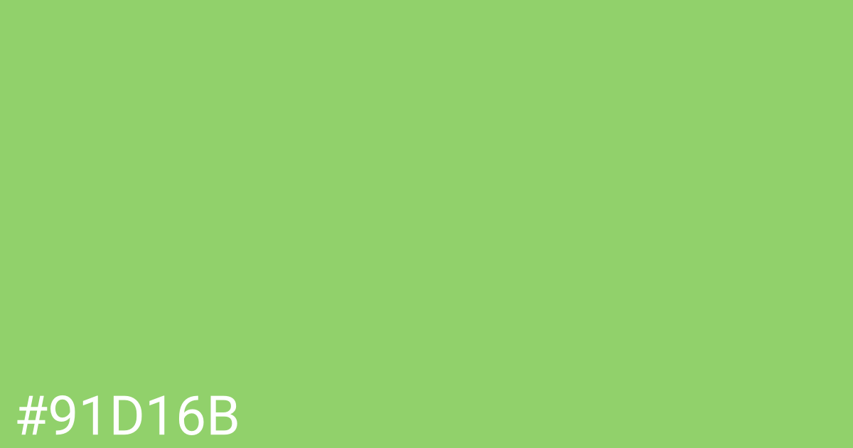 Hex color #91d16b graphic