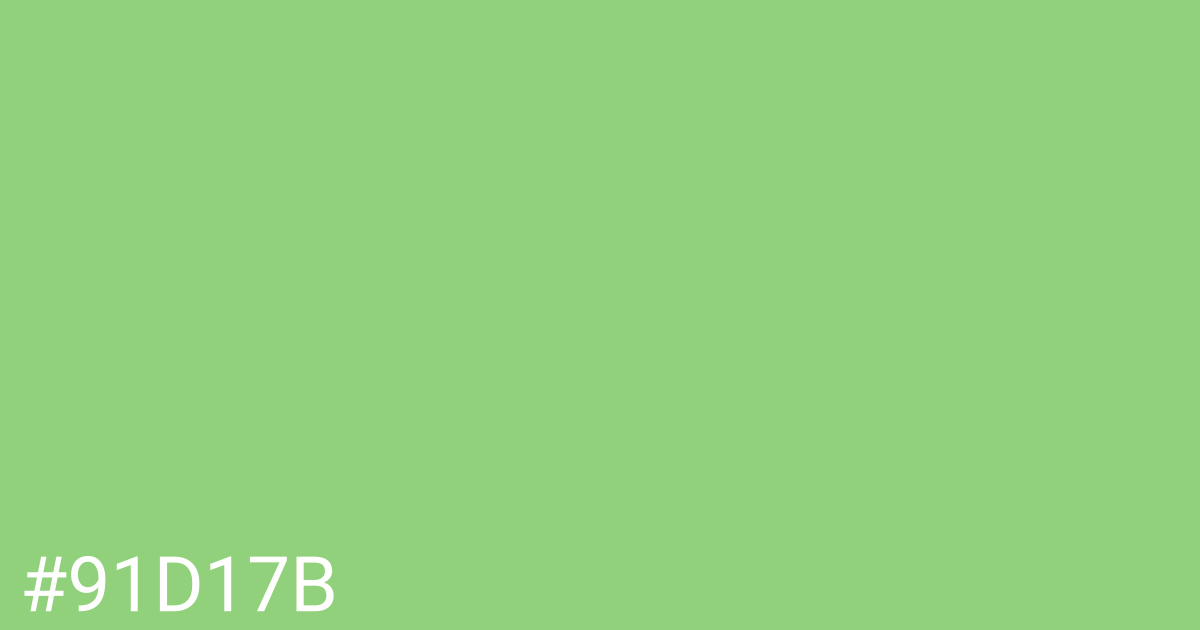 Hex color #91d17b graphic