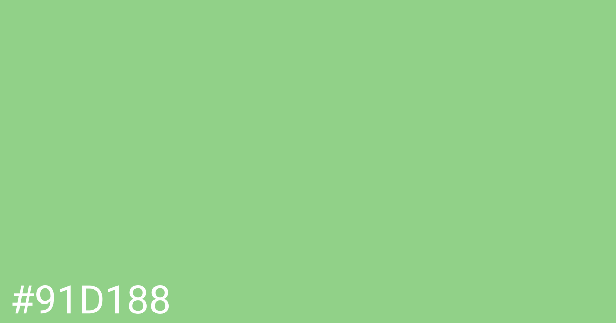 Hex color #91d188 graphic