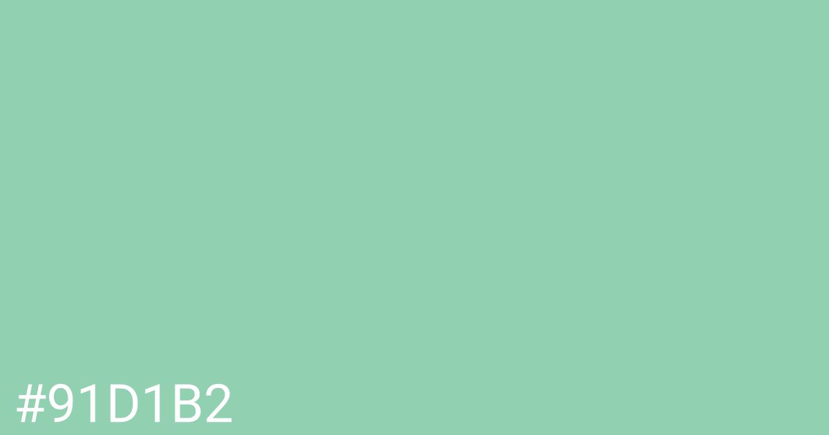 Hex color #91d1b2 graphic