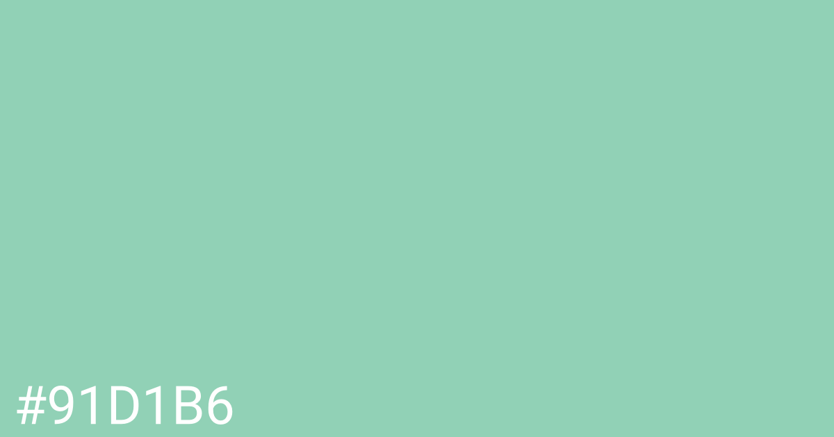 Hex color #91d1b6 graphic