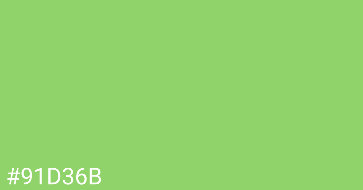 Hex color #91d36b graphic