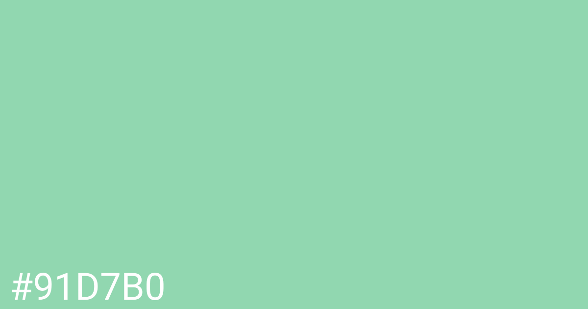 Hex color #91d7b0 graphic