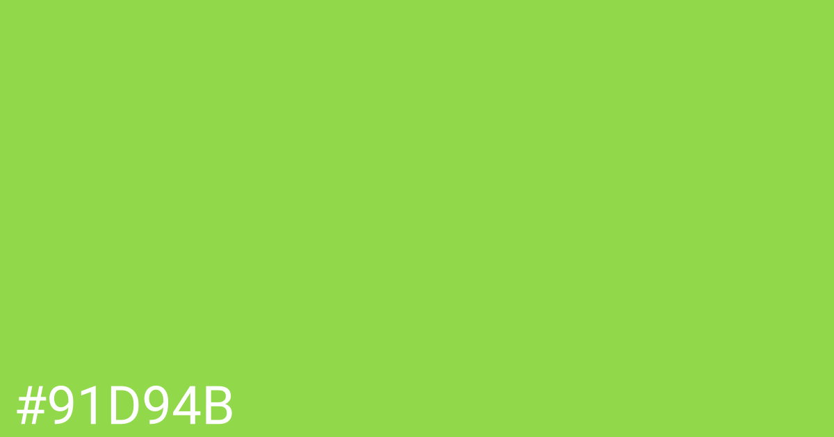 Hex color #91d94b graphic