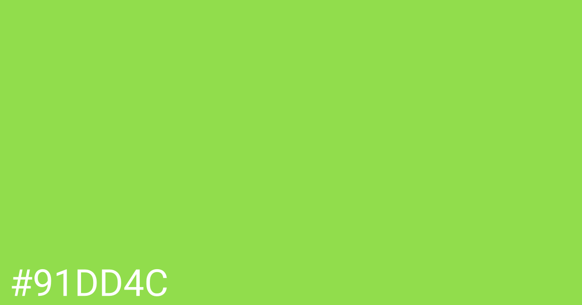 Hex color #91dd4c graphic