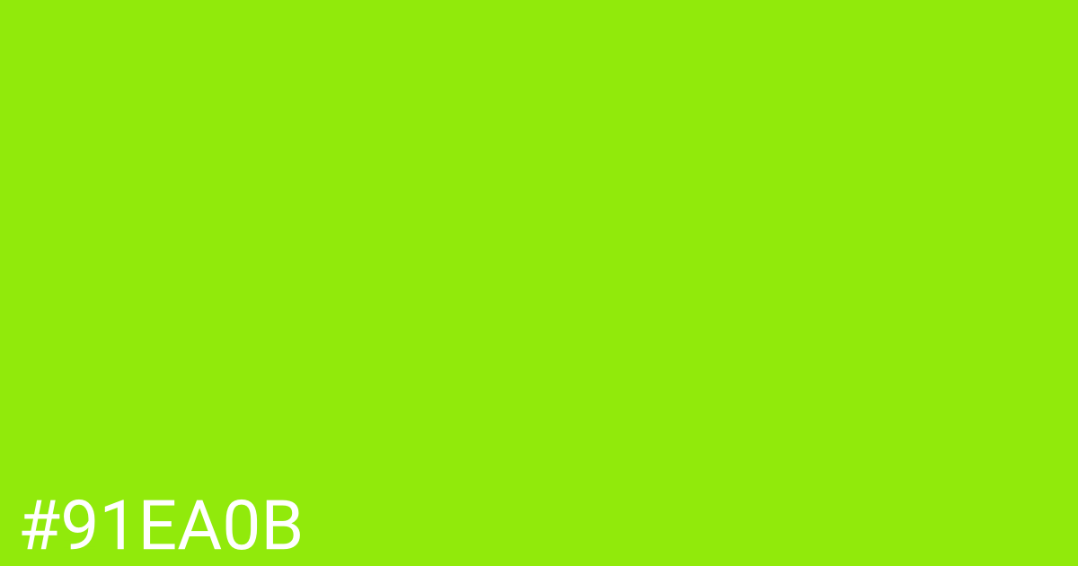 Hex color #91ea0b graphic