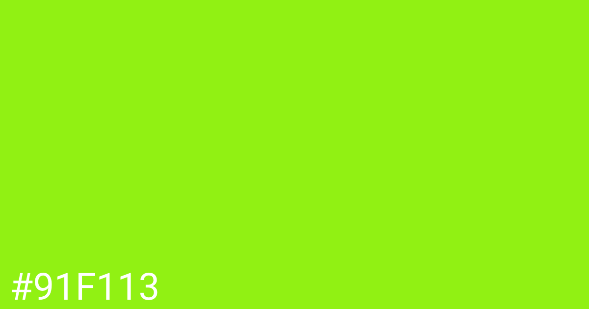 Hex color #91f113 graphic