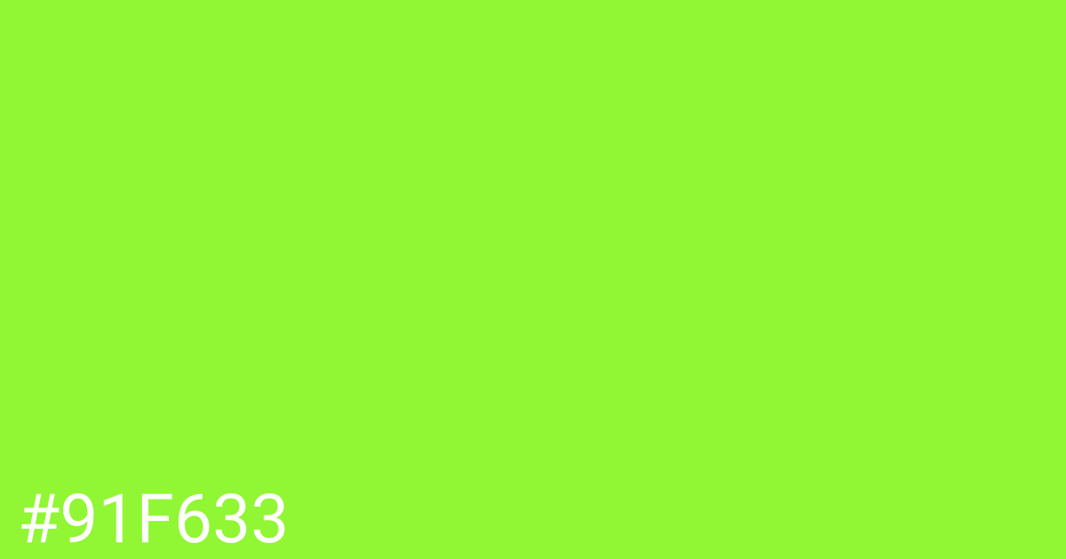 Hex color #91f633 graphic