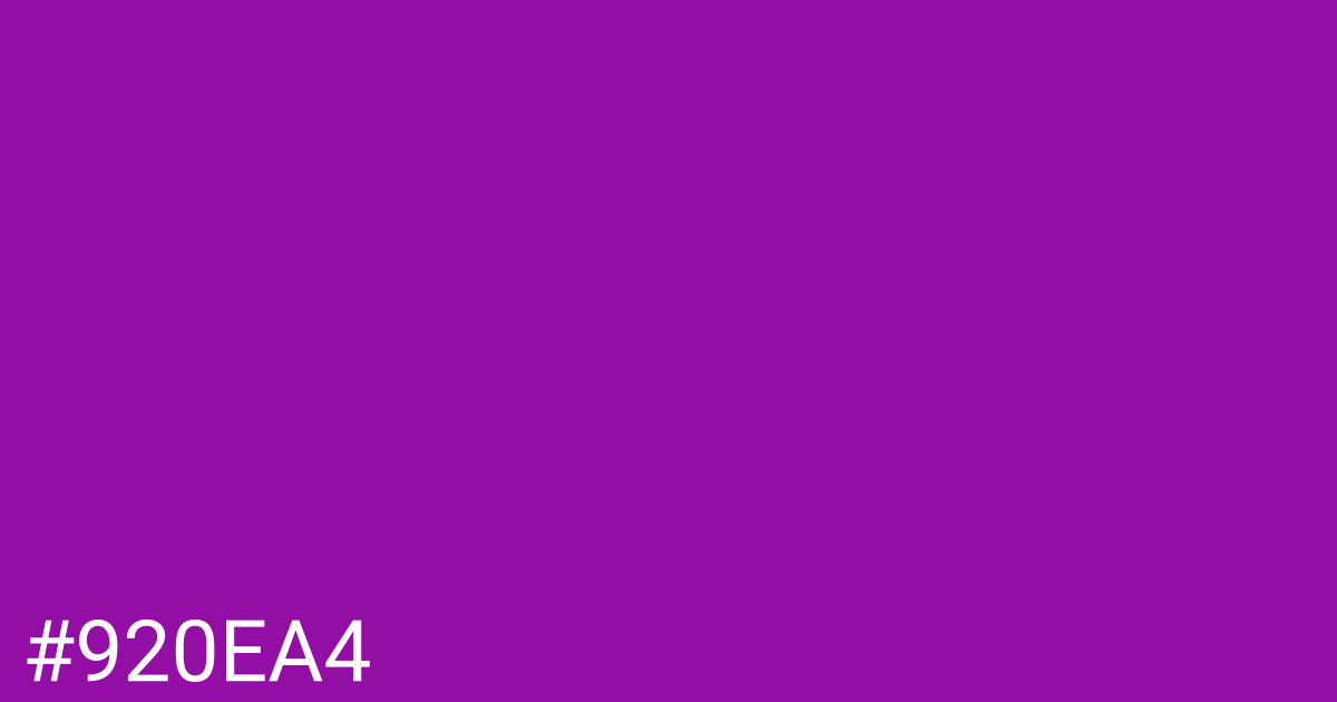 Hex color #920ea4 graphic