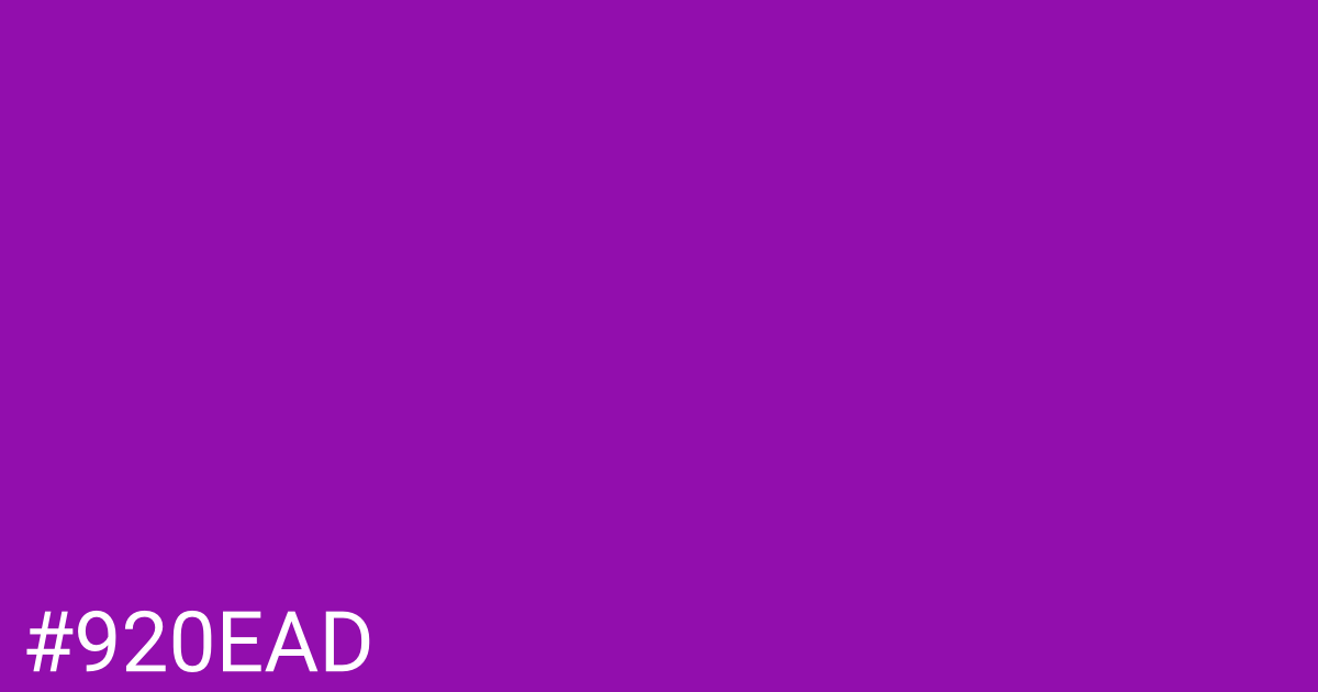Hex color #920ead graphic