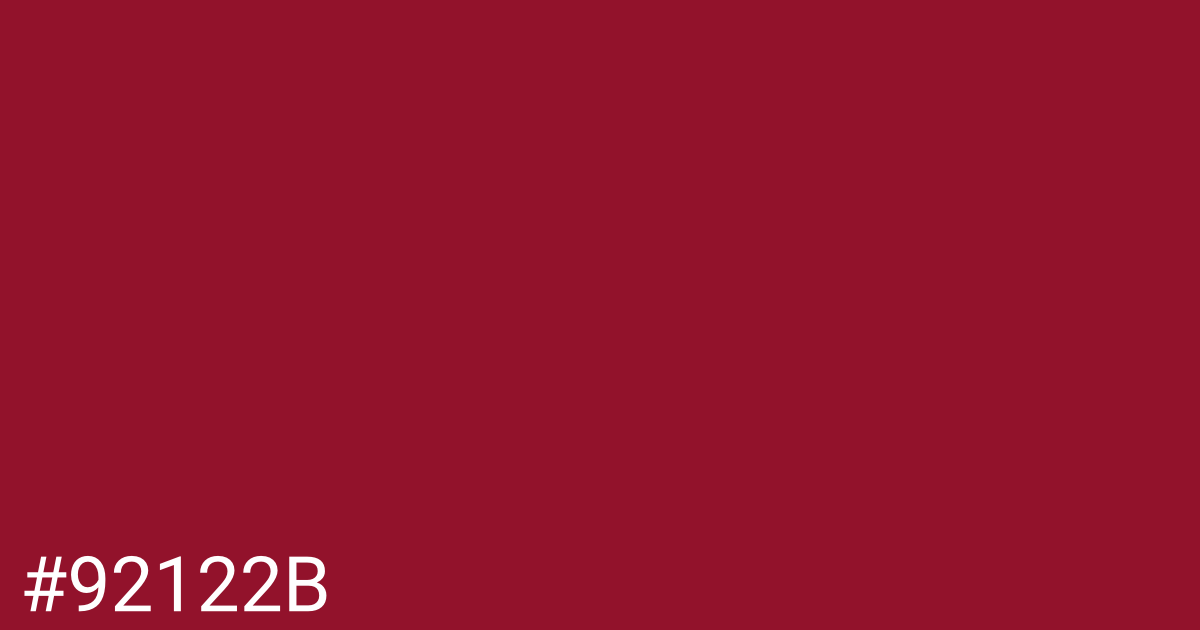 Hex color #92122b graphic