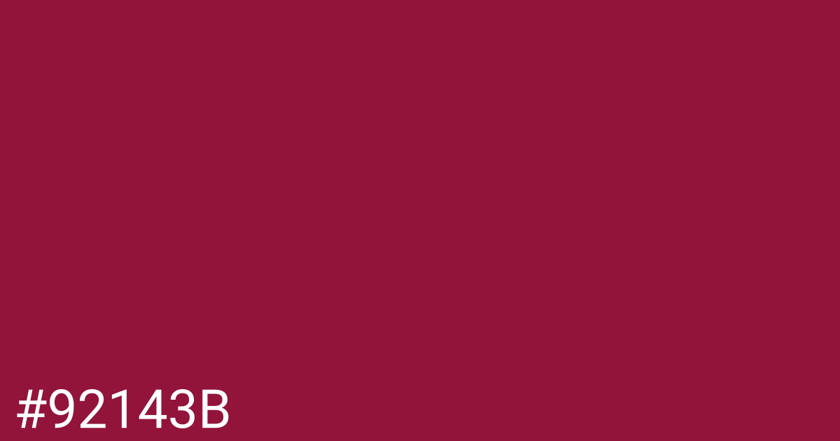 Hex color #92143b graphic
