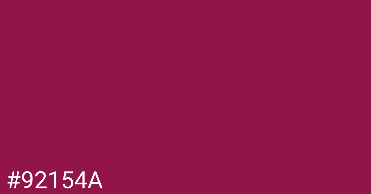Hex color #92154a graphic