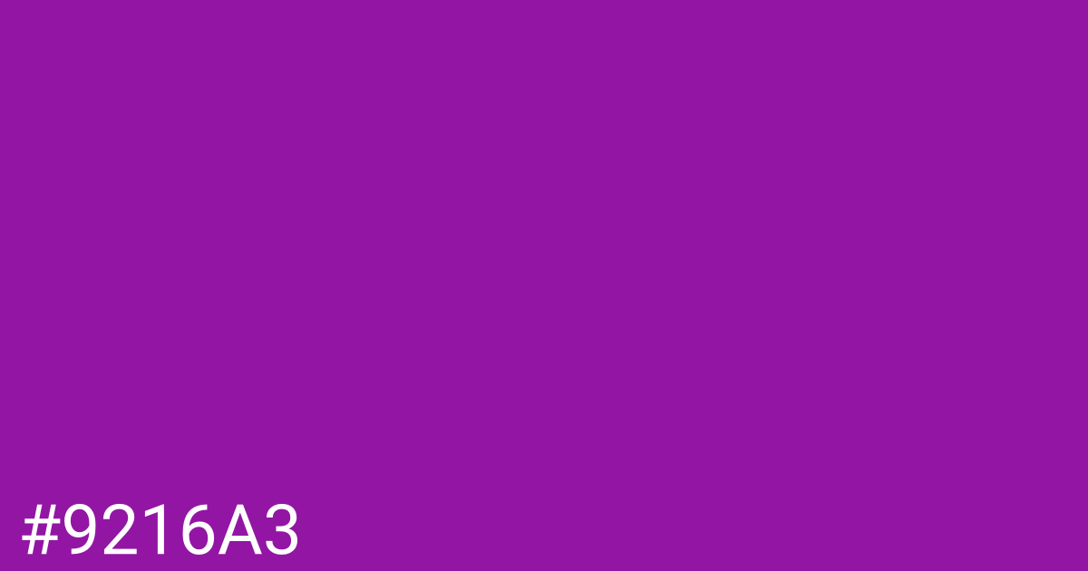 Hex color #9216a3 graphic