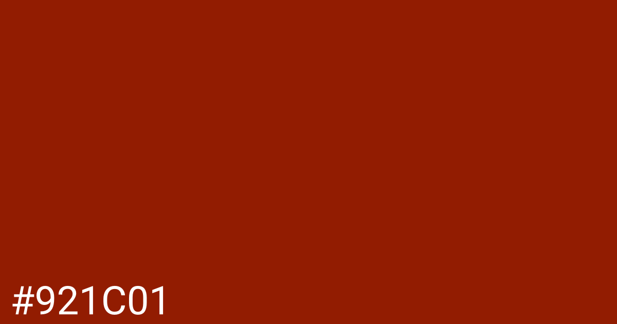 Hex color #921c01 graphic