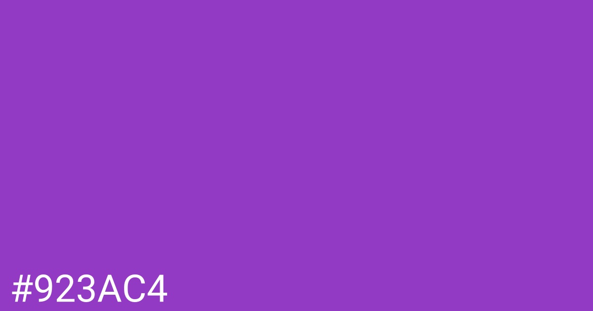 Hex color #923ac4 graphic