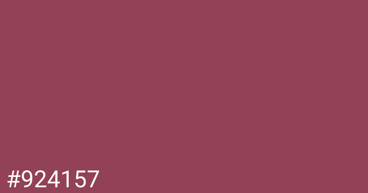Hex color #924157 graphic