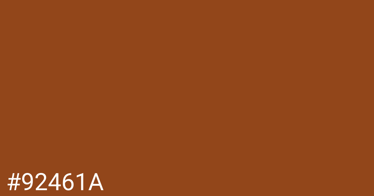 Hex color #92461a graphic