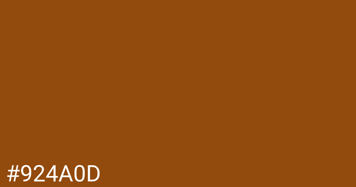 Hex color #924a0d graphic