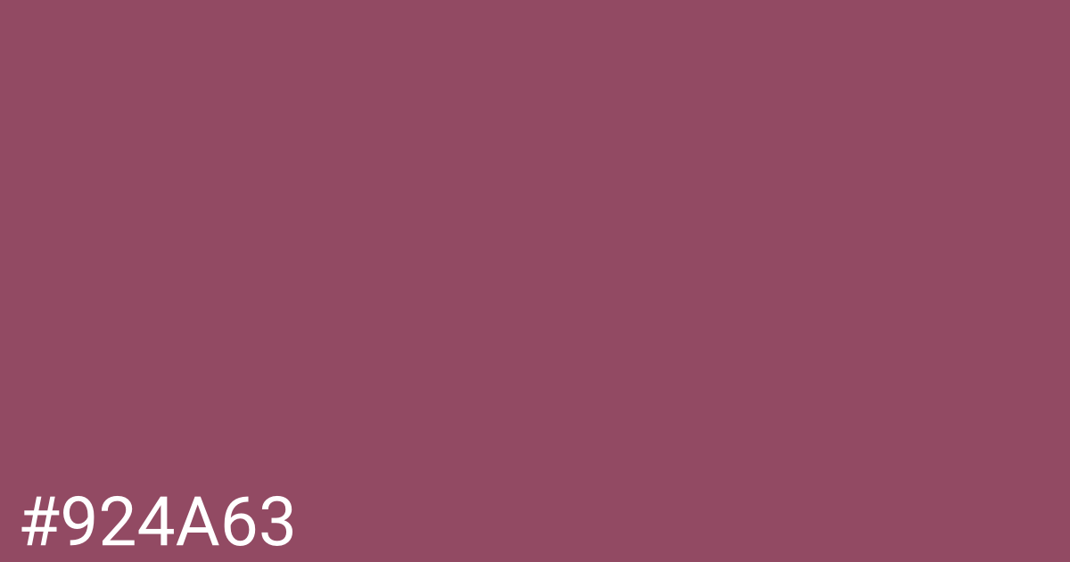 Hex color #924a63 graphic