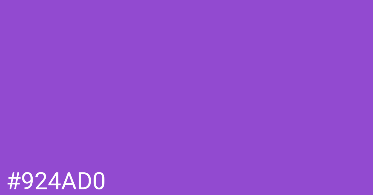 Hex color #924ad0 graphic