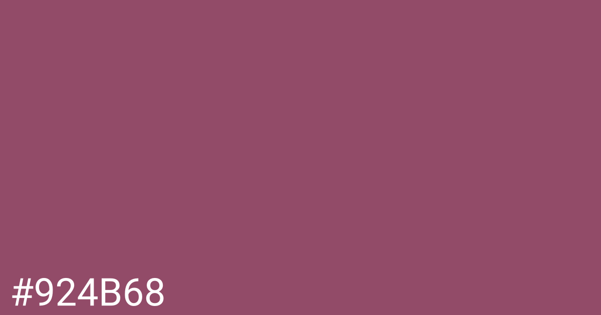 Hex color #924b68 graphic