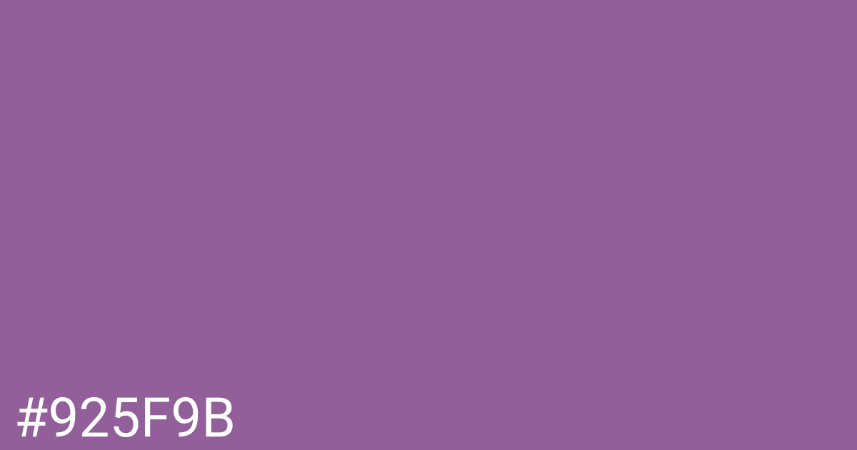 Hex color #925f9b graphic