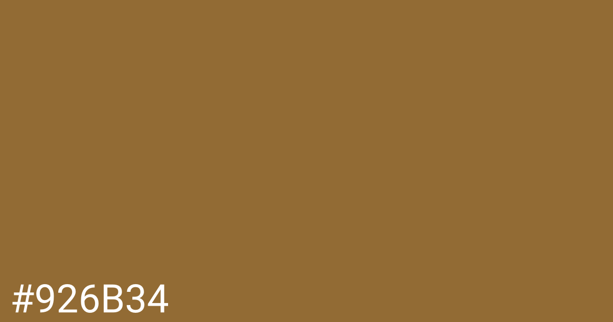 Hex color #926b34 graphic