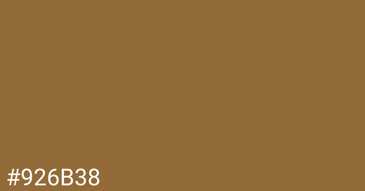 Hex color #926b38 graphic