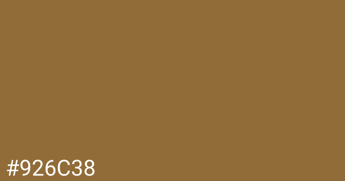 Hex color #926c38 graphic