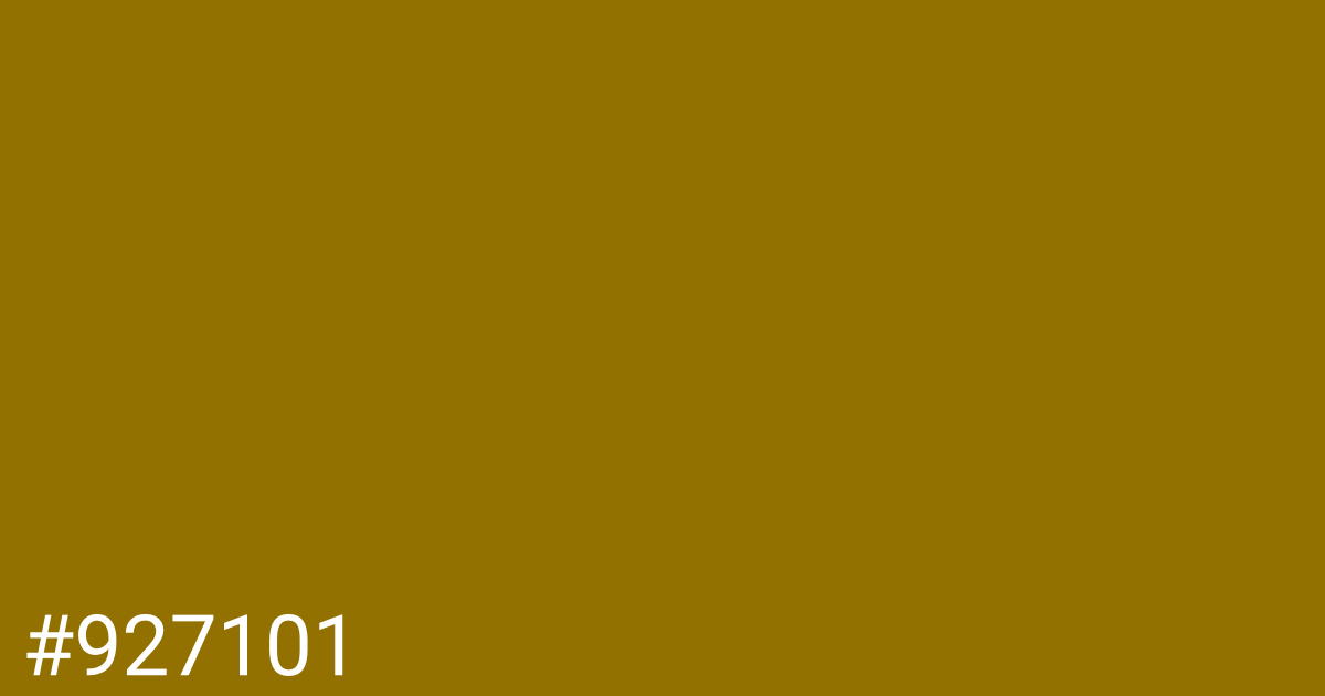 Hex color #927101 graphic